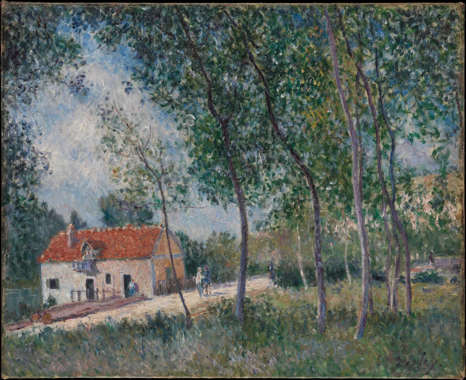 La route de Moret à Saint-Mammès, Alfred Sisley