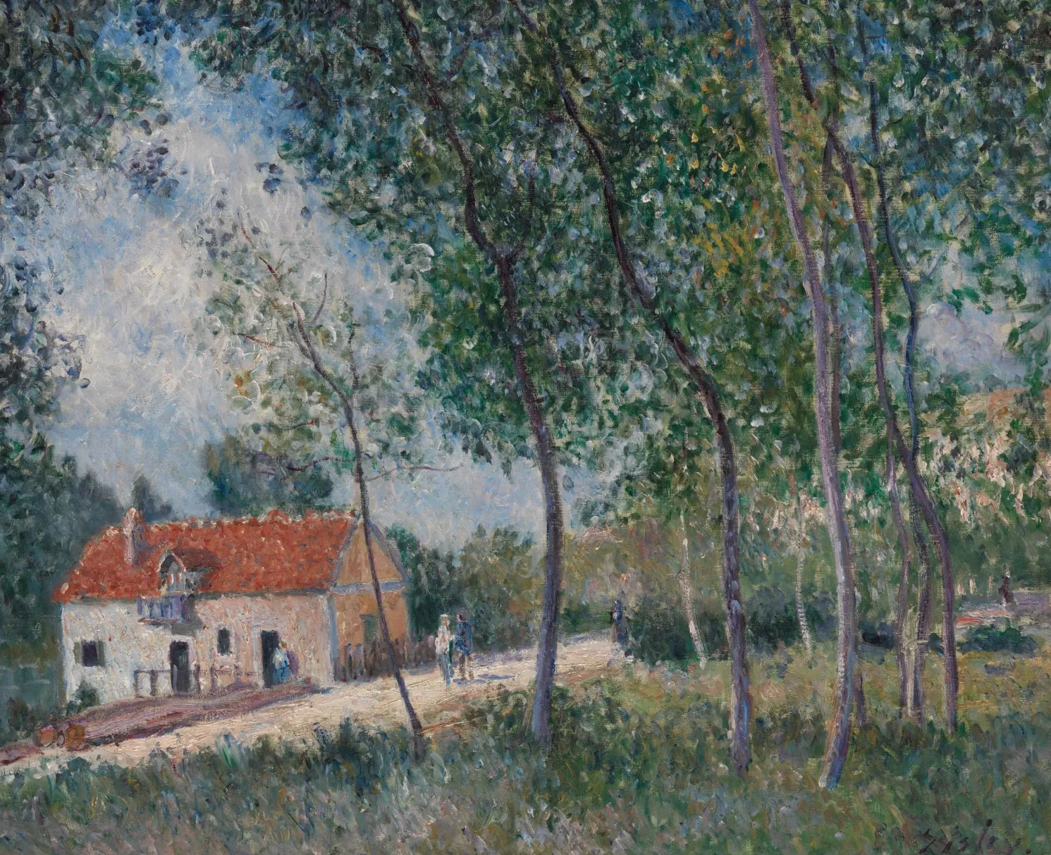 La route de Moret à Saint-Mammès, Alfred Sisley