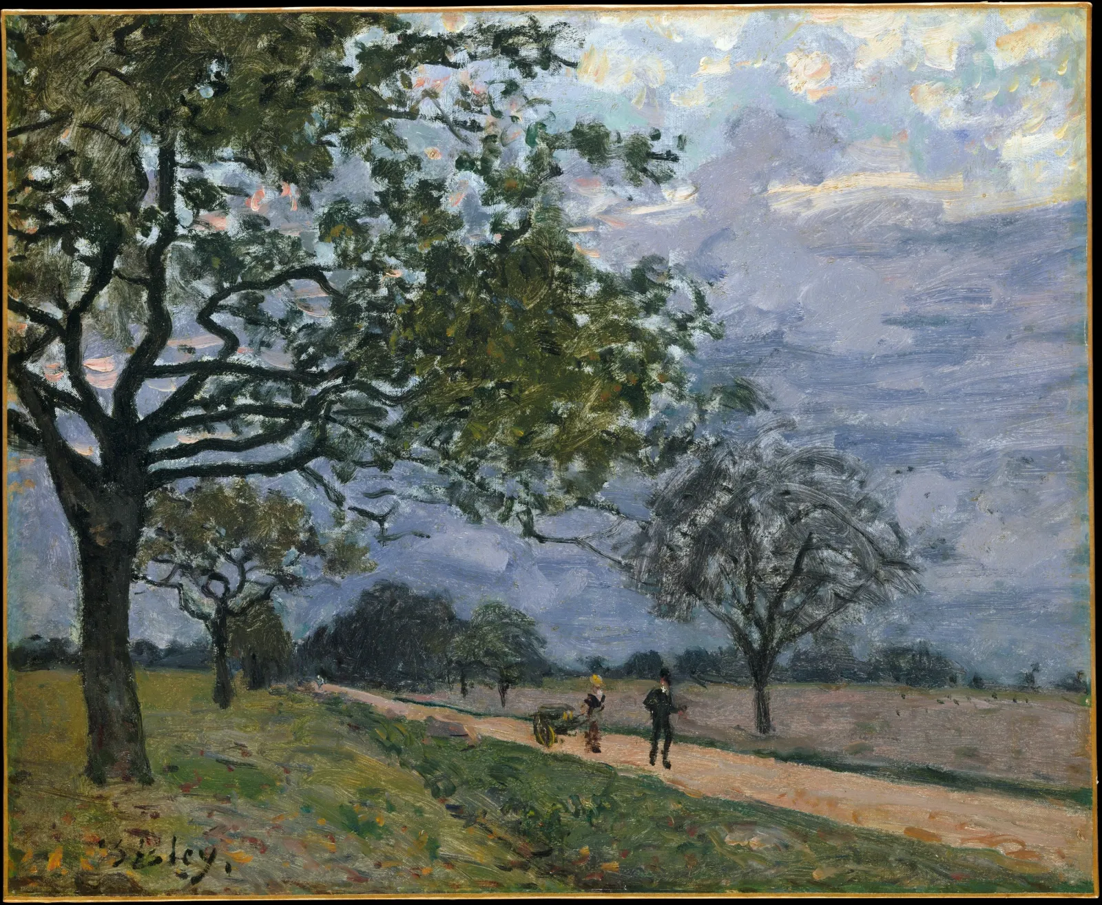 La Route de Versailles à Louveciennes, Alfred Sisley