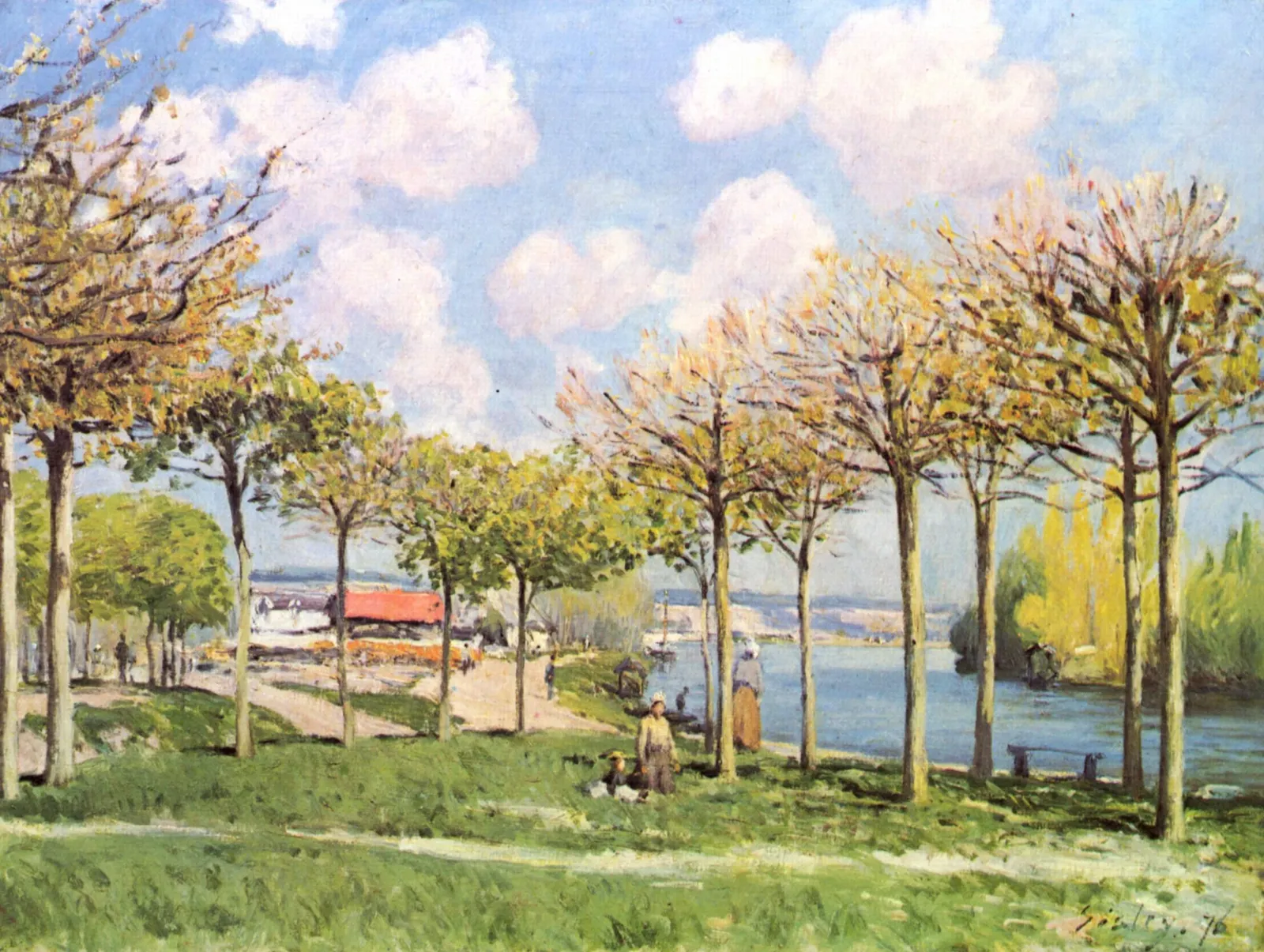 La Seine à Bougival, Alfred Sisley