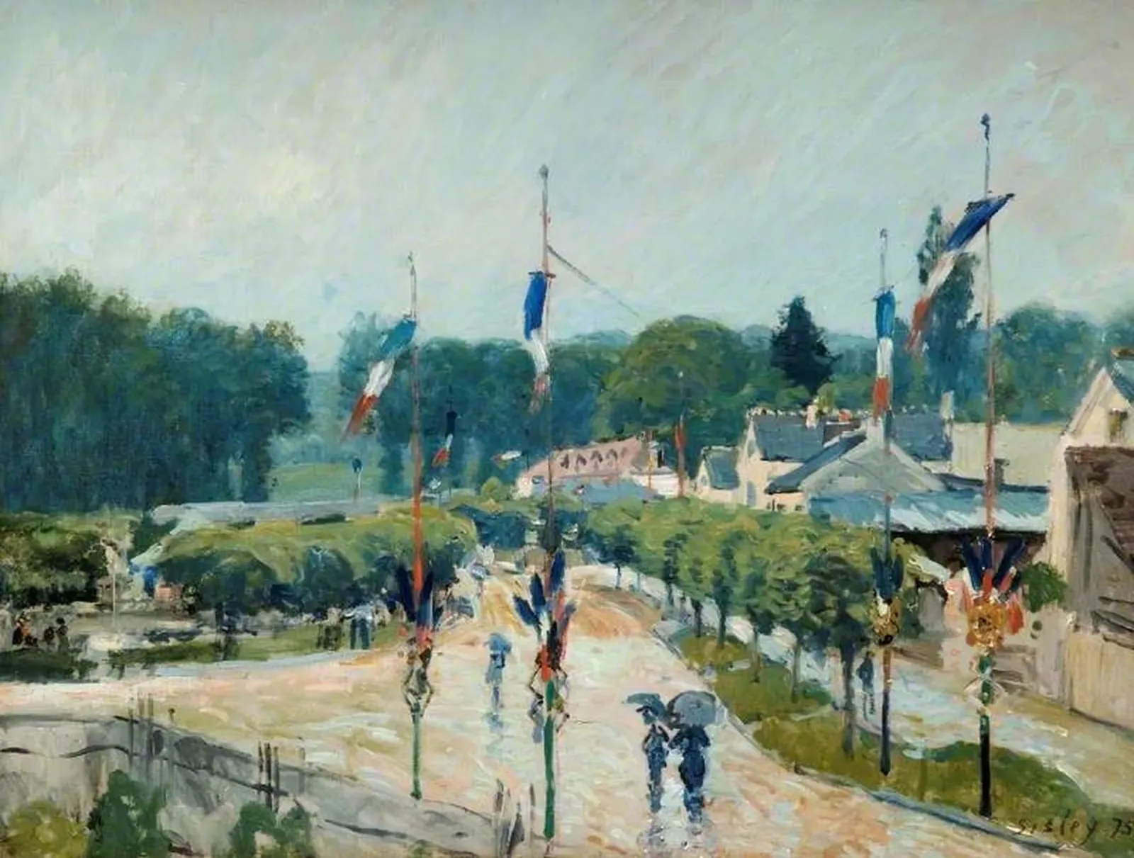 Le 14 juillet à Marly, Alfred Sisley
