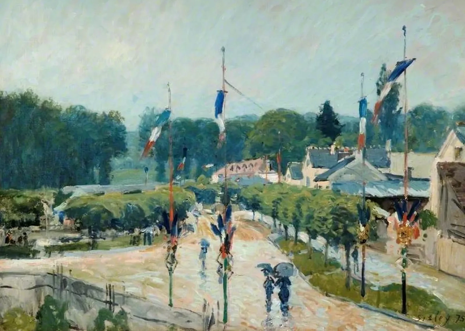 Le 14 juillet à Marly, Alfred Sisley