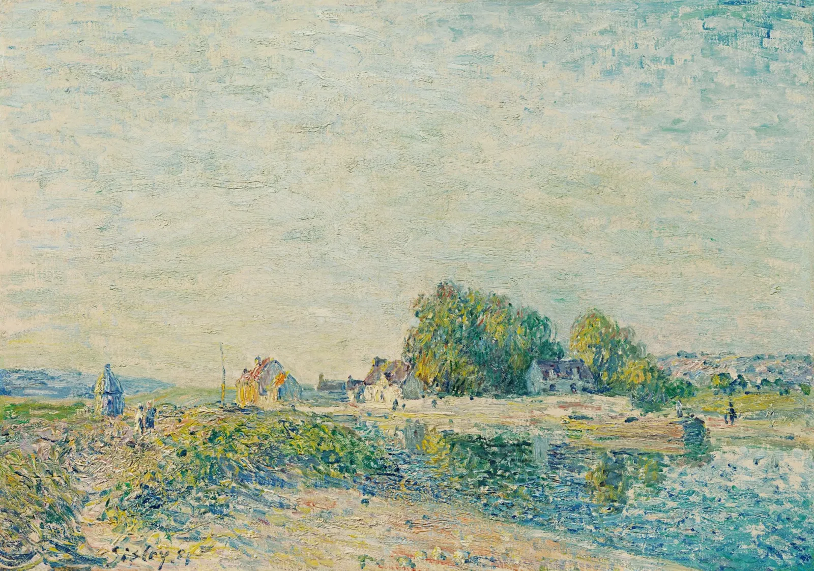 Le barrage du canal du Loing à Saint-Mammès, Alfred Sisley