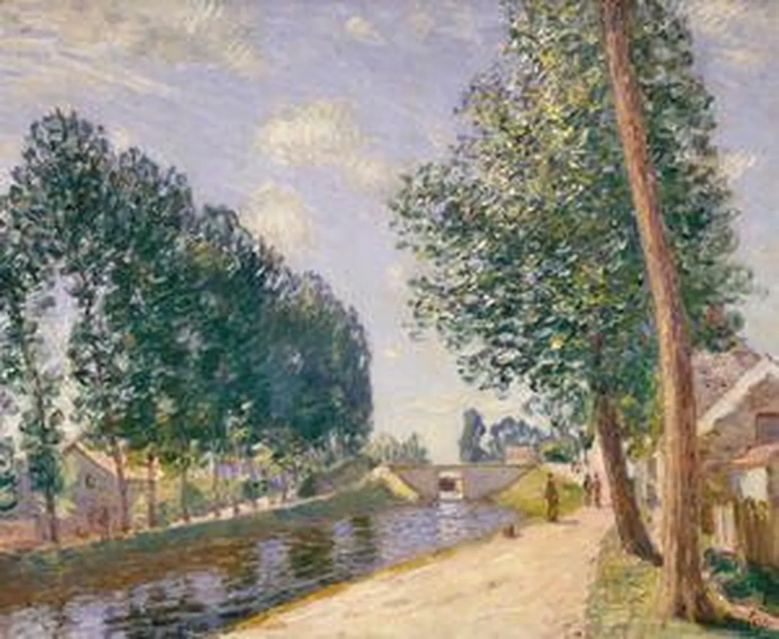 Le canal du Loing à Moret, Alfred Sisley