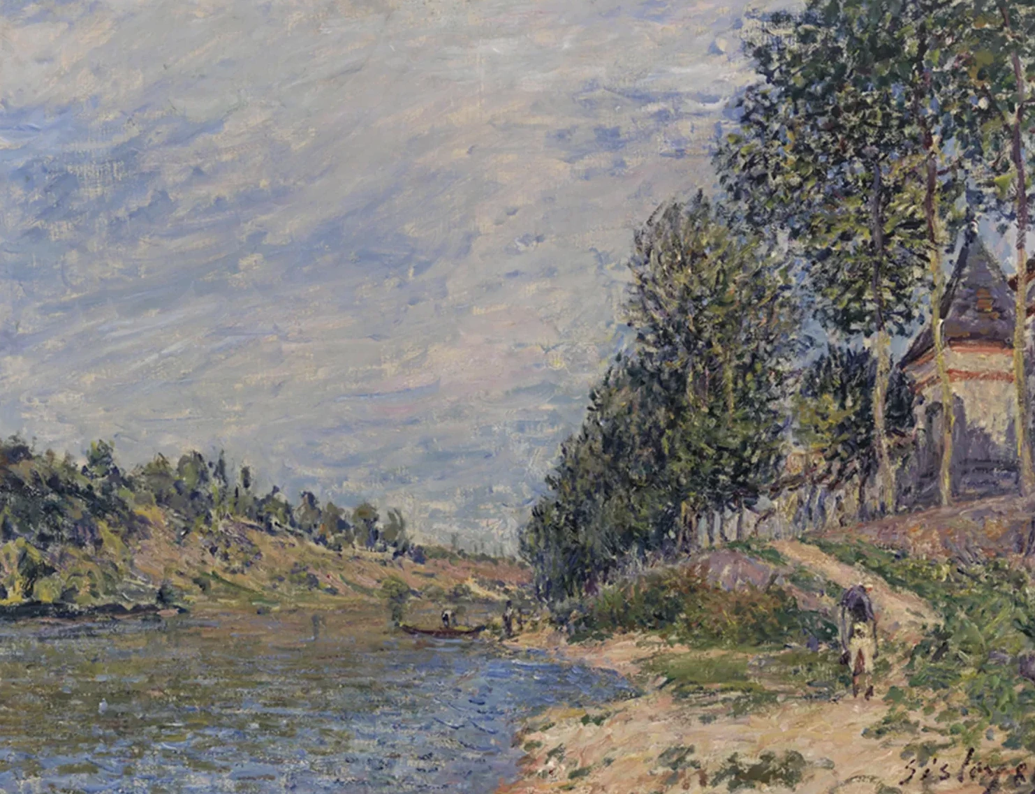 Le Château de la Croix-Blanche à Saint Mammes (après-midi de Septembre), Alfred Sisley