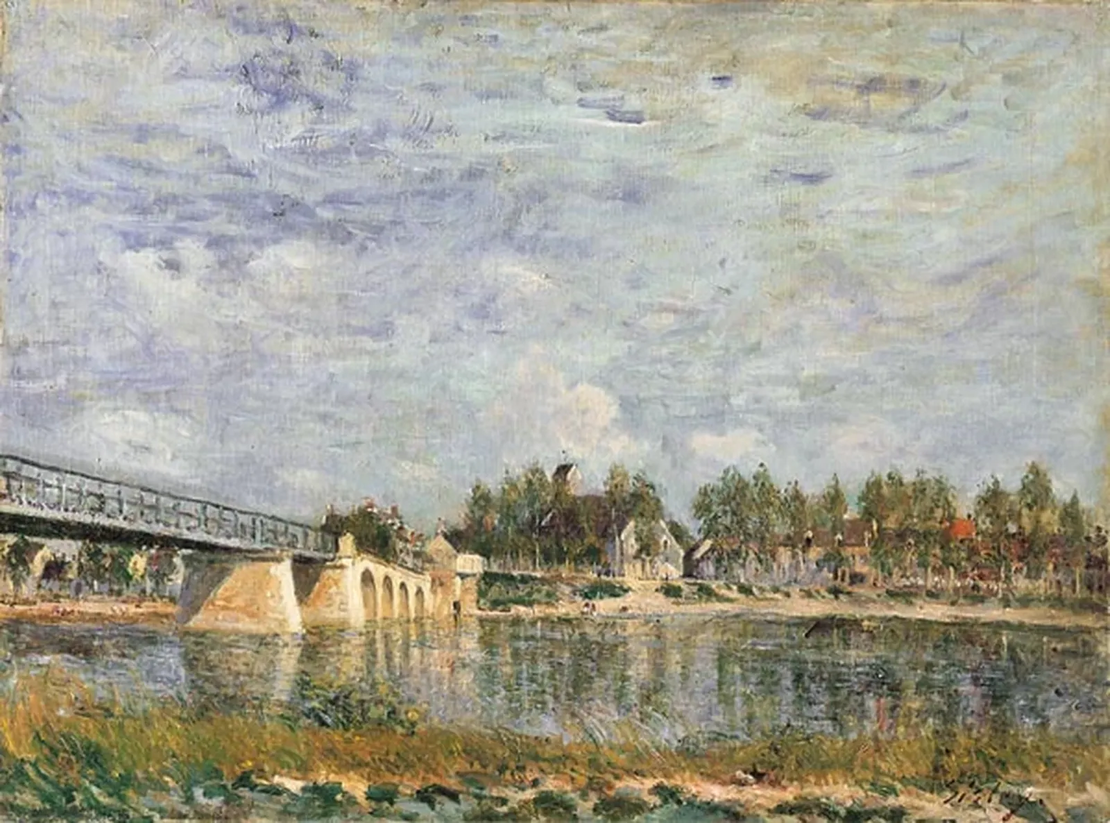 Le Pont à Saint-Mammès, Alfred Sisley