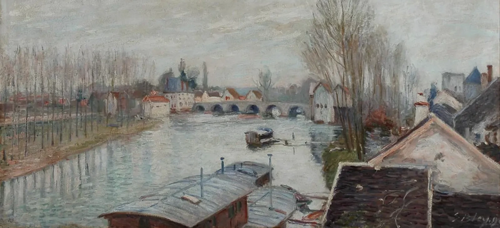 Le pont de Moret, Alfred Sisley