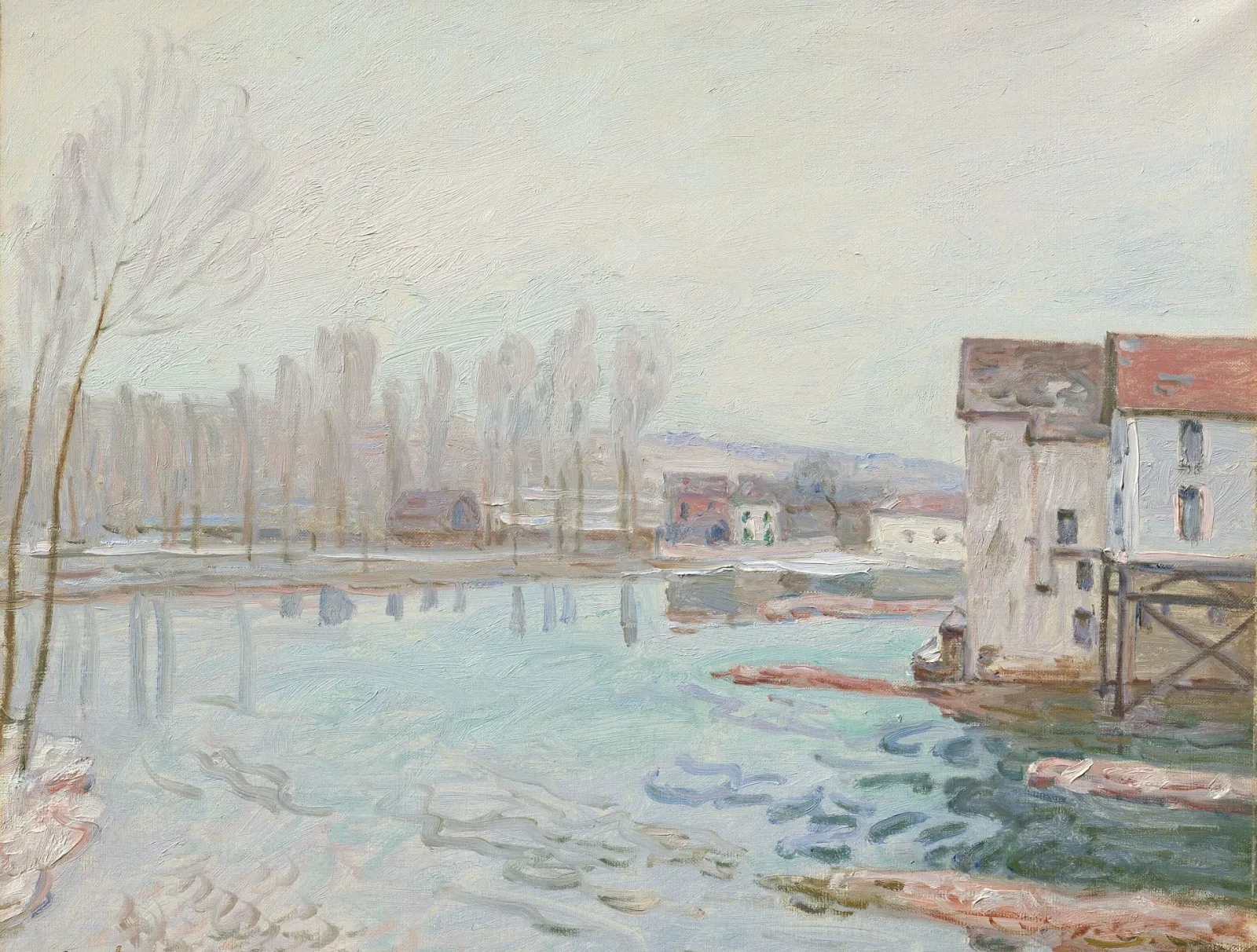 Moret in Winter, Alfred Sisley