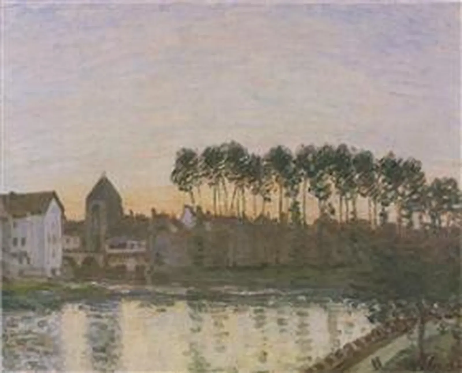 Moret-sur-Loing au soleil couchant, Alfred Sisley