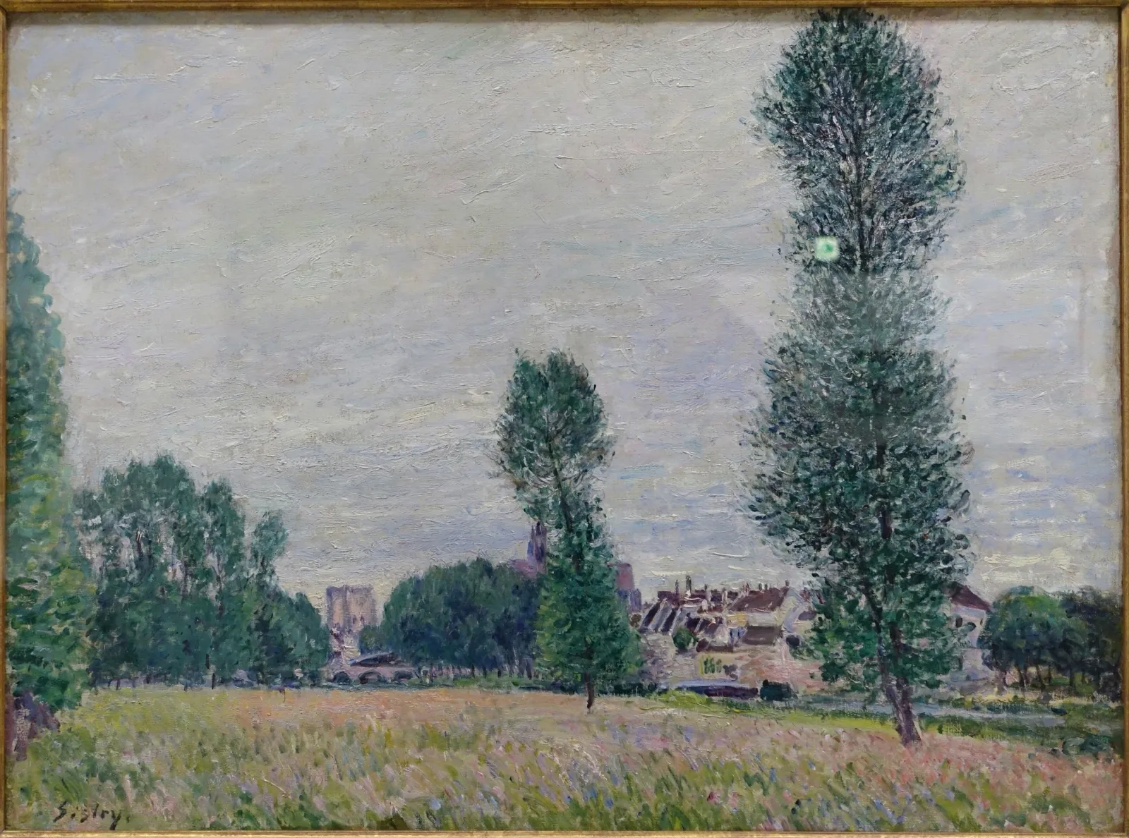 Moret, vu des champs, Alfred Sisley