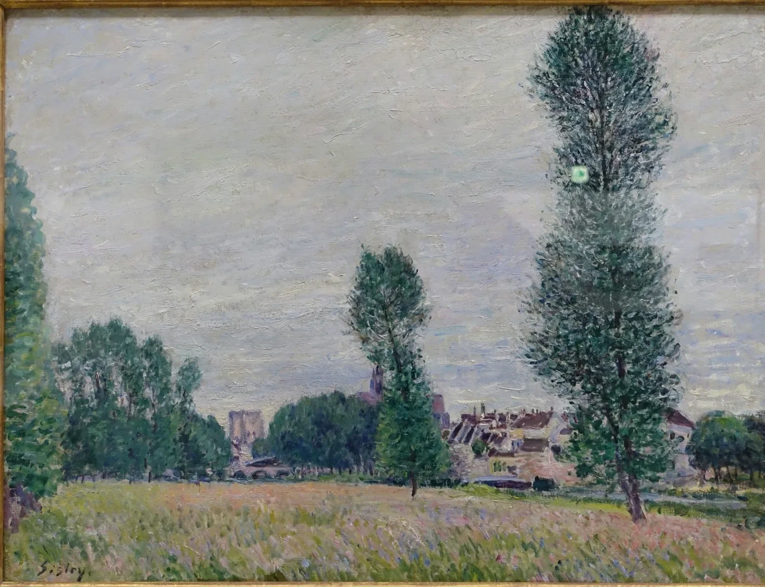 Moret, vu des champs, Alfred Sisley