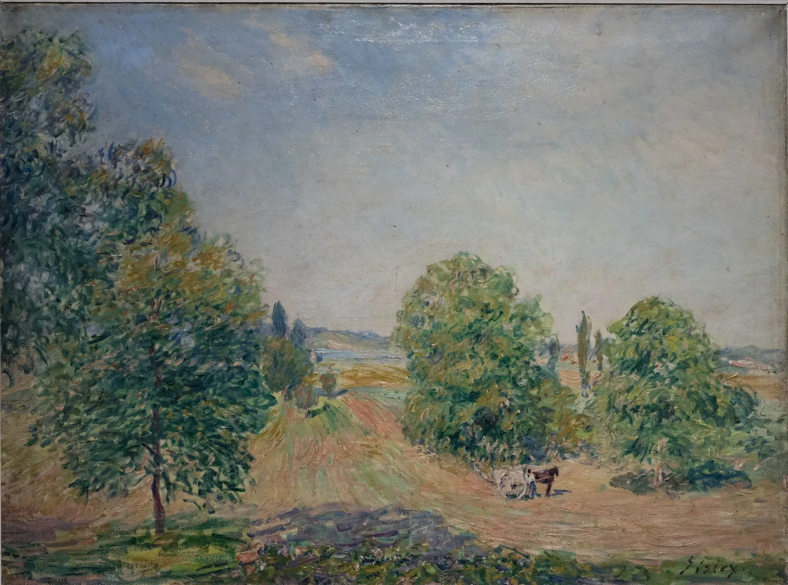 Paysage, champs, plaine de Veneux-Nadon, Alfred Sisley