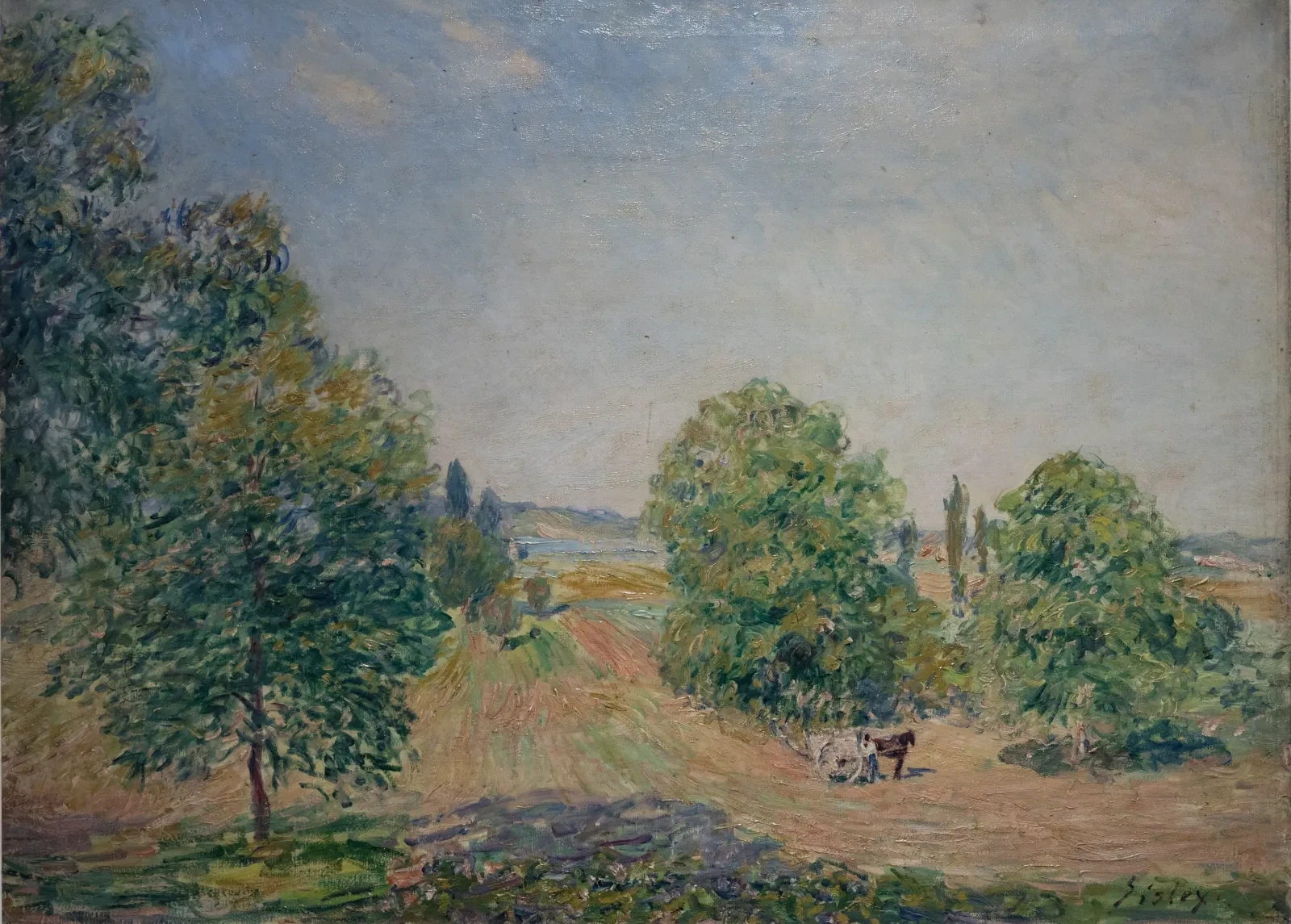 Paysage, champs, plaine de Veneux-Nadon, Alfred Sisley