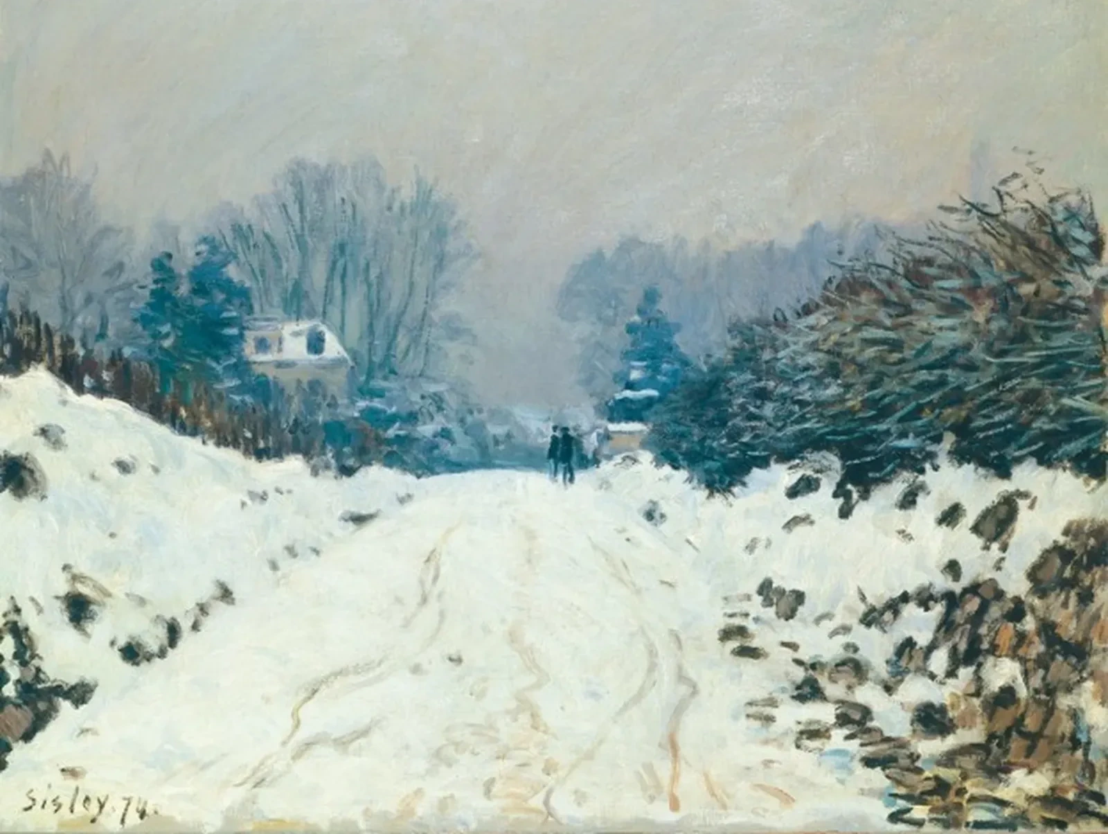 Paysage d'hiver à Louveciennes, Alfred Sisley