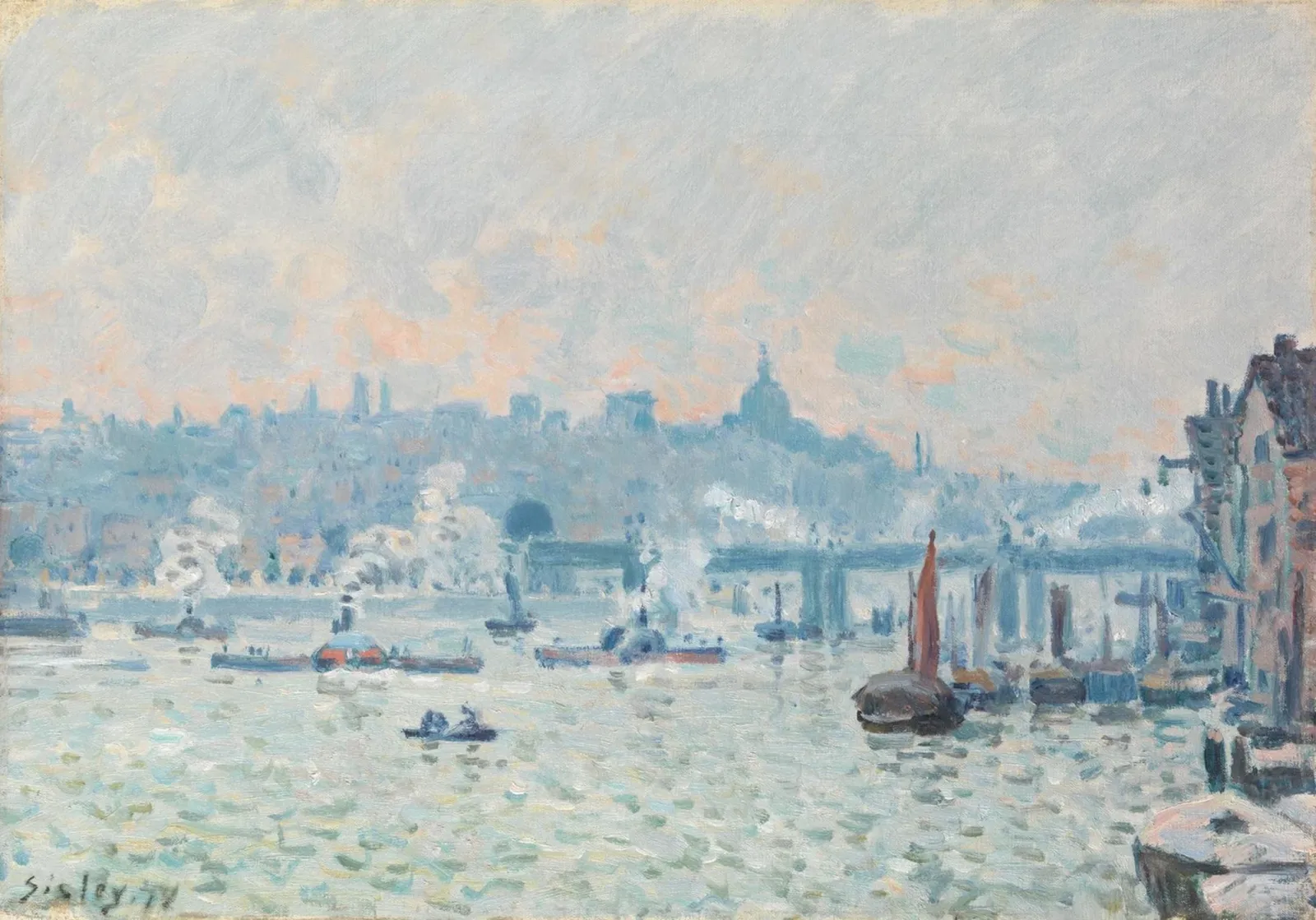 Pont de Charing Cross, Alfred Sisley