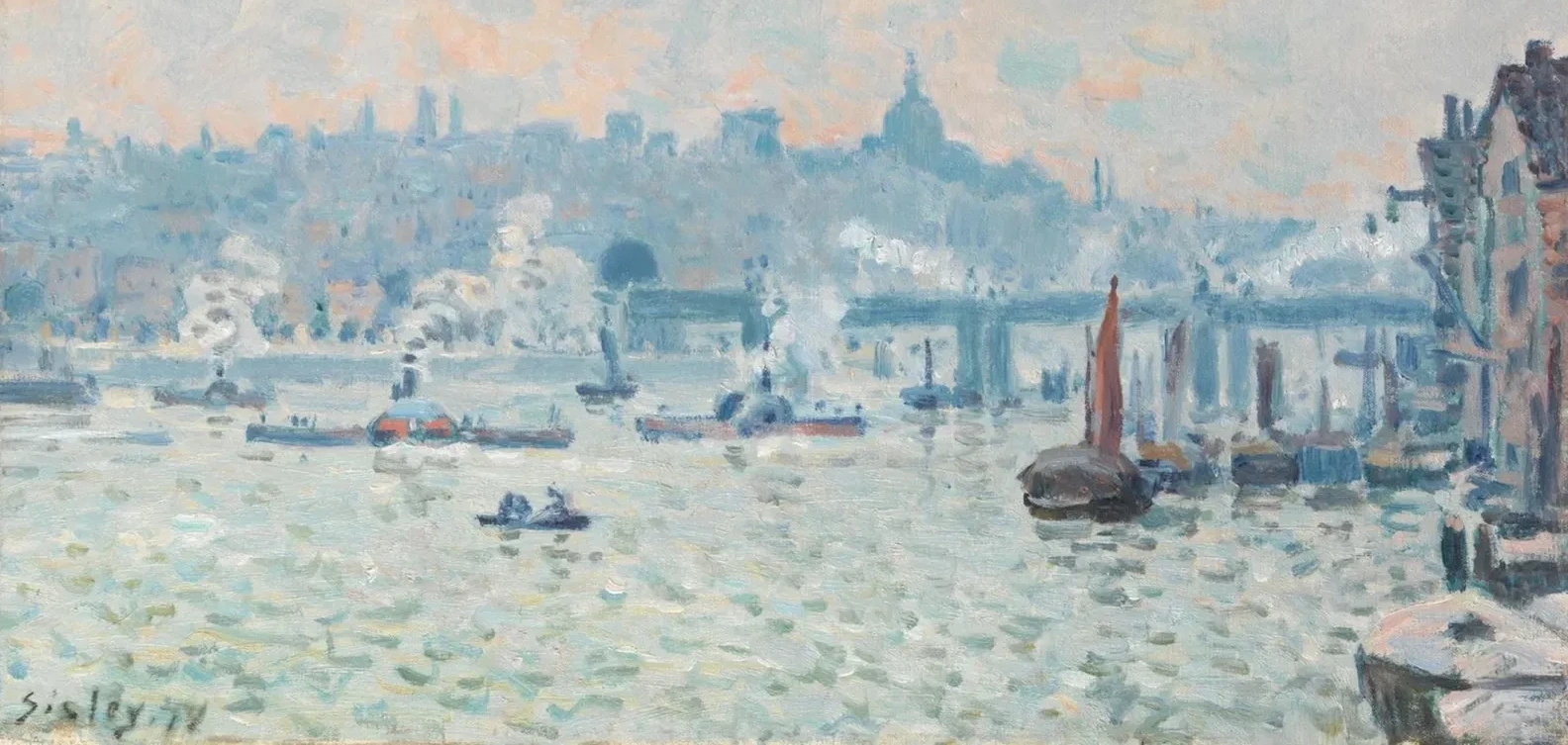 Puente de Charing Cross, Alfred Sisley
