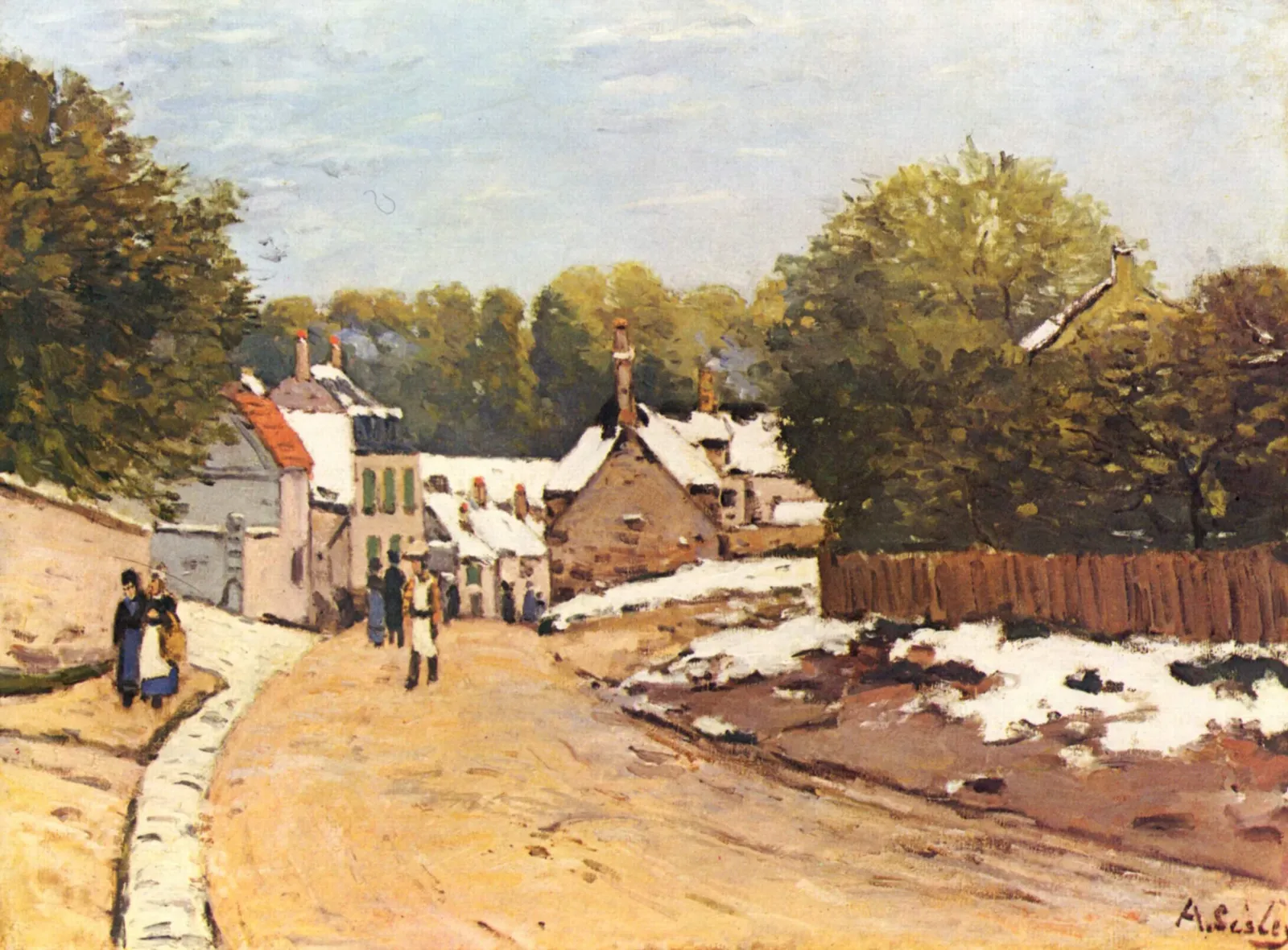Premières Neiges à Louveciennes, Alfred Sisley