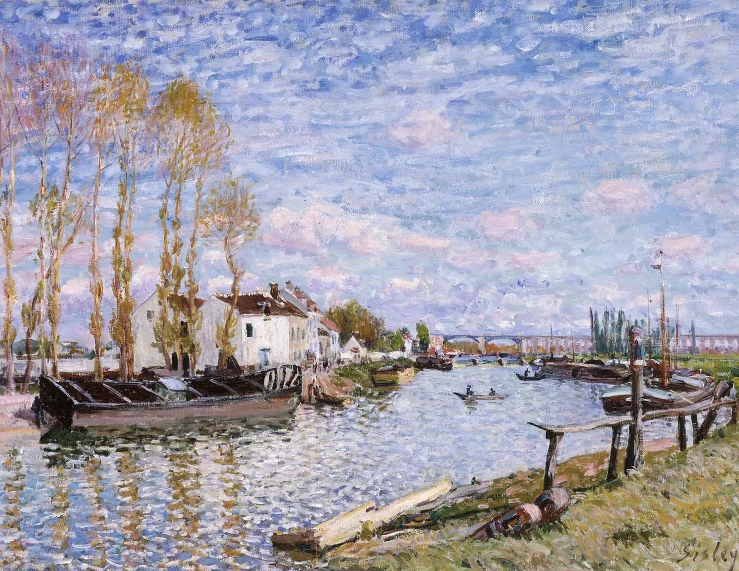 The Loing at Saint-Mammès, Alfred Sisley