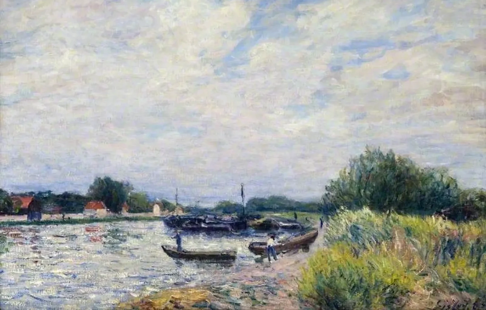 The Loing at Saint-Mammès, Alfred Sisley
