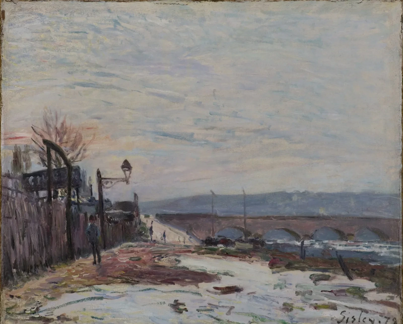 The Quay of the Seine during Snow Season, Alfred Sisley