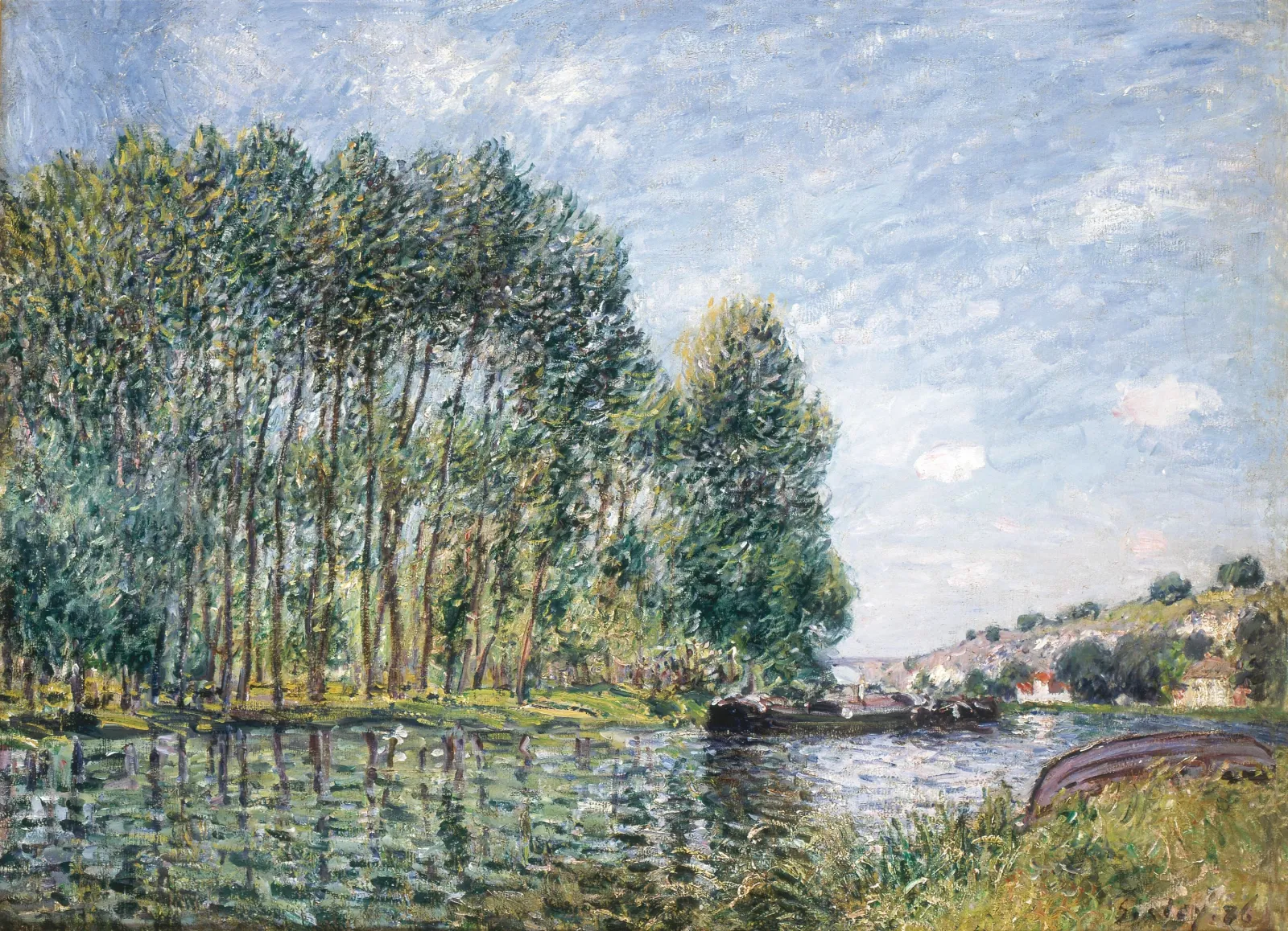 Tournant du Loing à Moret, Alfred Sisley