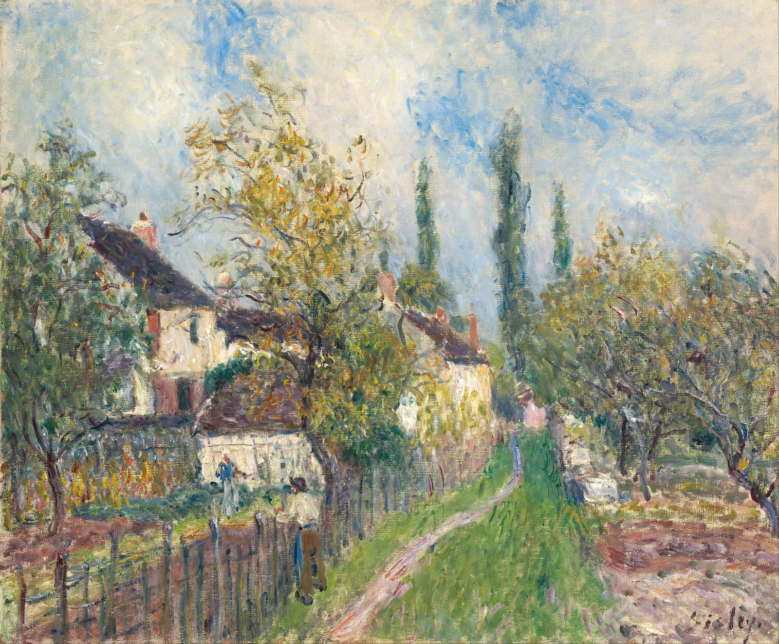 Un sentier aux Sablons, Alfred Sisley