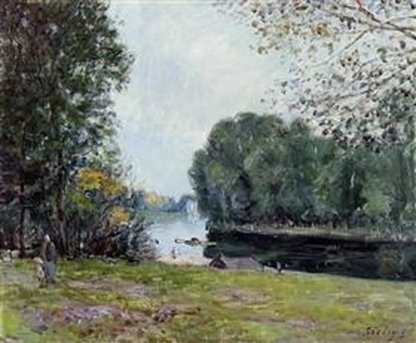 Un Tournant du Loing - Été, Alfred Sisley