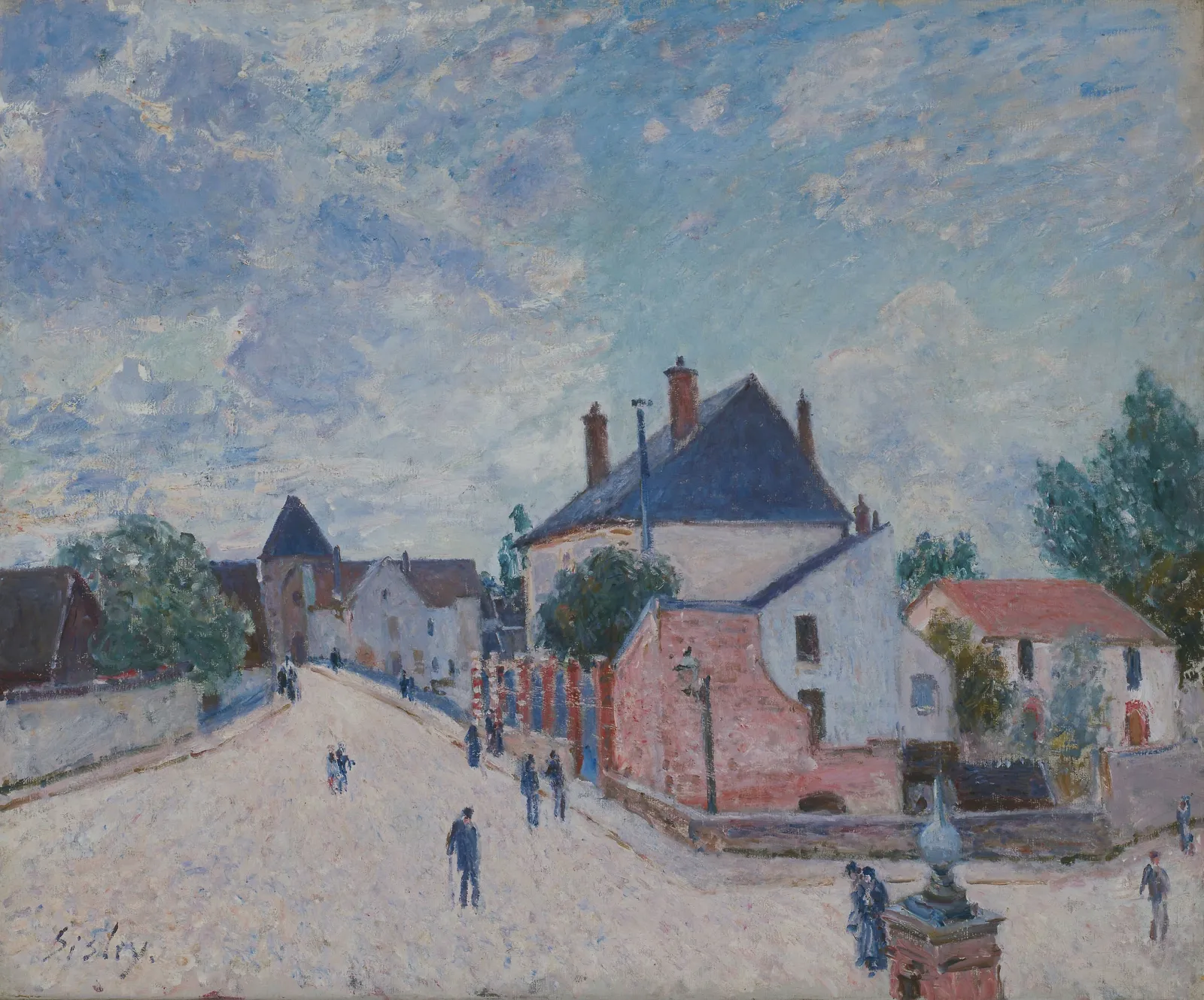 Une Rue à Moret, Alfred Sisley