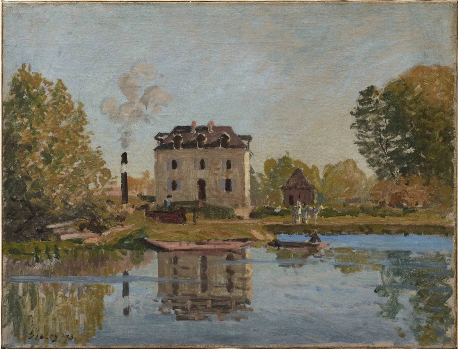 Usine sur les bords de la Seine, Bougival, Alfred Sisley
