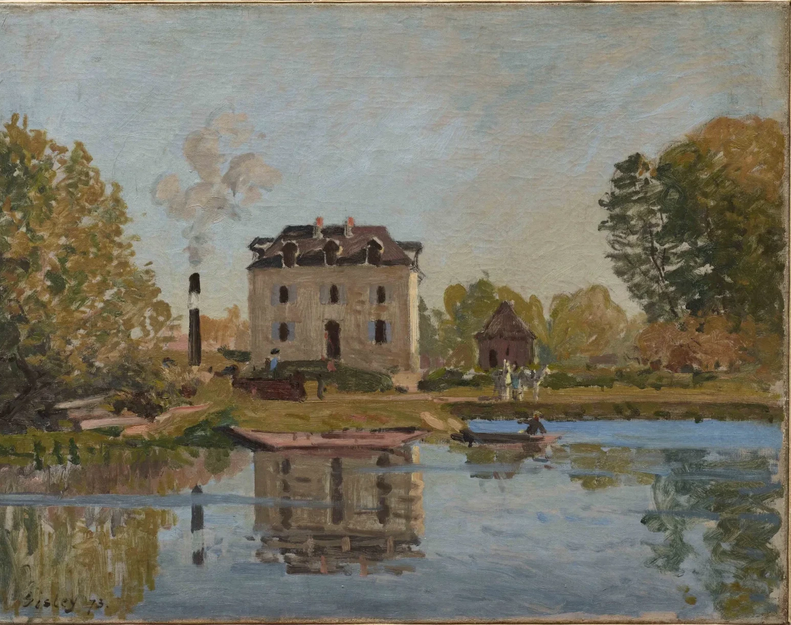 Usine sur les bords de la Seine, Bougival, Alfred Sisley