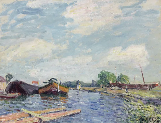 Canal du Loing à Saint-Mammès