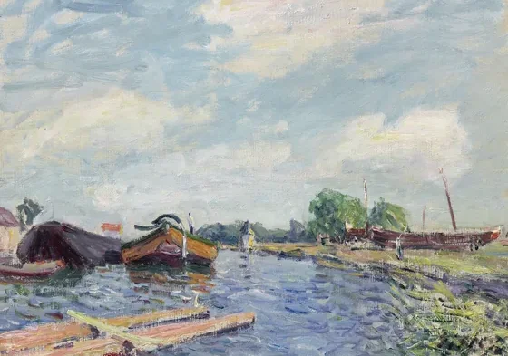 Canal du Loing à Saint-Mammès