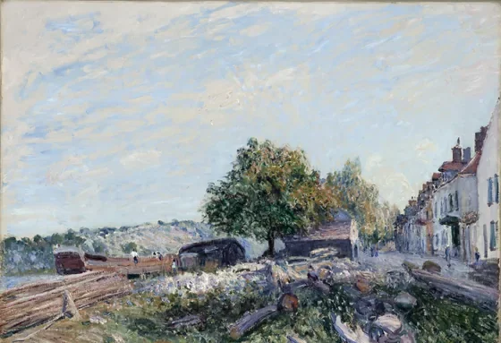 Chantier à Saint-Mammès, le matin
