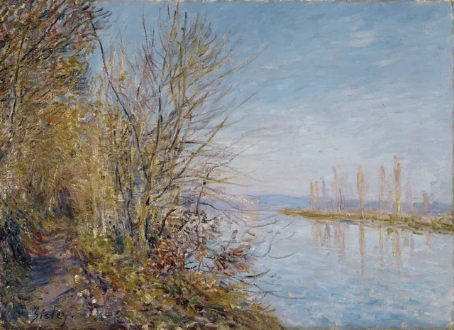 Camino de By al bosque de Roches-Courtaut, veranillo de San Martín, Alfred Sisley