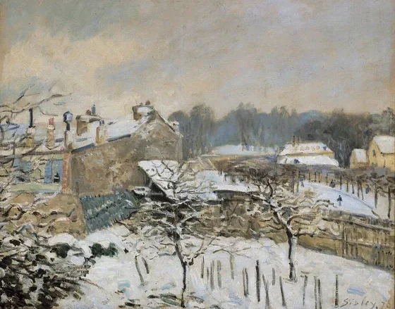 Effet de neige à Marly-le-Roi