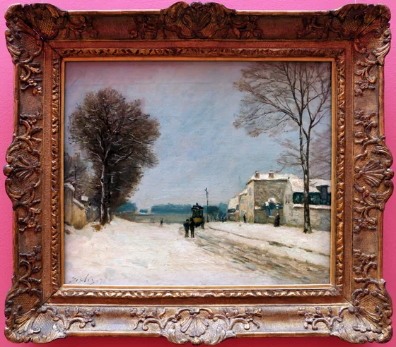En hiver, effet de neige