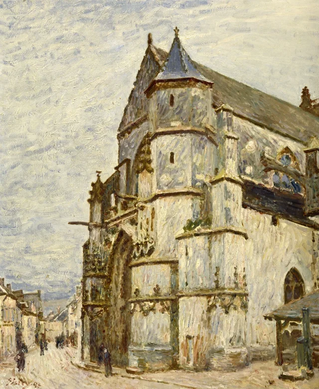 A Igreja de Moret depois da chuva, Alfred Sisley