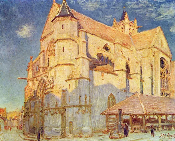 L'Église de Moret (plein soleil)