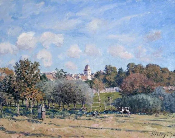 L'Église de Noisy-le-Roi, effet d'automne