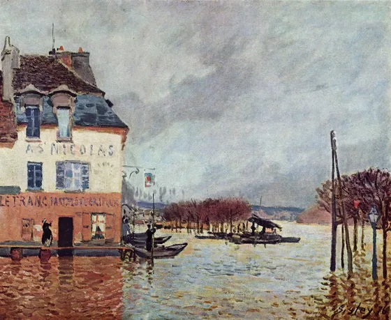 L'inondation à Port-Marly