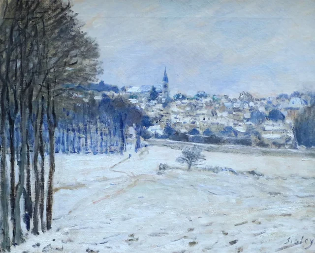 La nieve en Marly-le-Roi