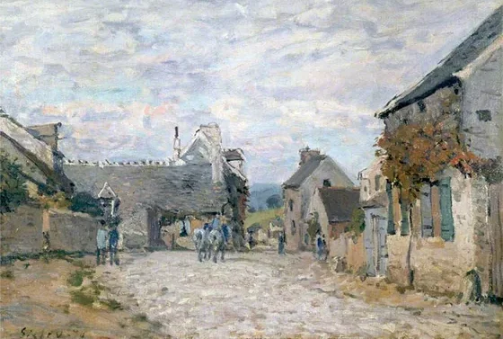 La petite place, la rue du village