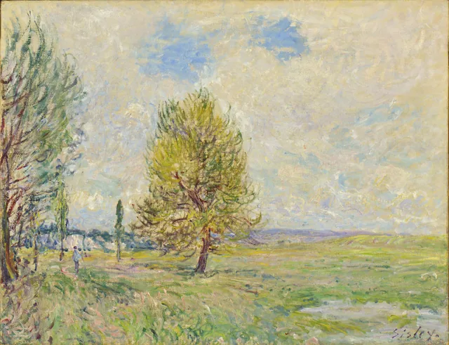 La llanura de Veneux-Nadon, Alfred Sisley