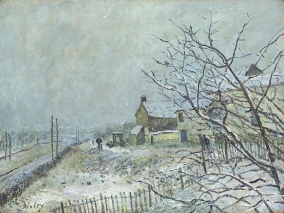 La Première Neige, à Veneux-Nadon (Janvier 1878)