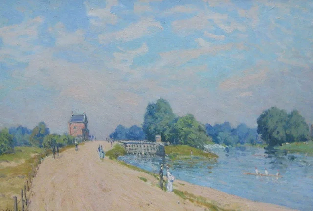 La carretera de Hampton Court a Molesey