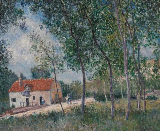 La route de Moret à Saint-Mammès
