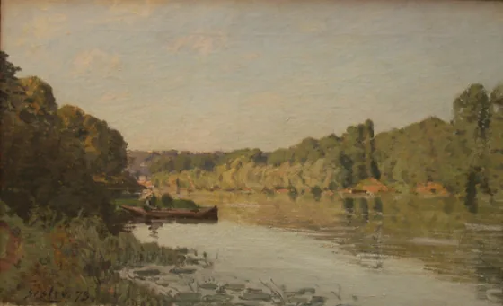 La Seine à Bougival, effet d’automne