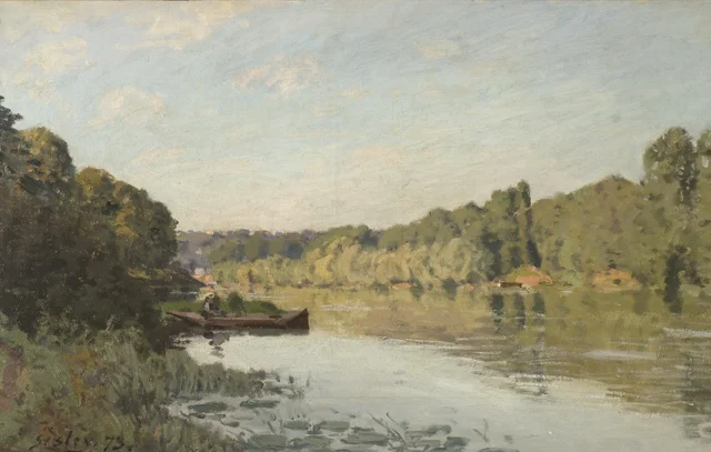 El Sena en Bougival, efecto de otoño