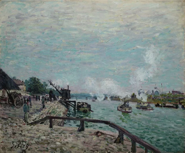 El Sena en Grenelle, Alfred Sisley