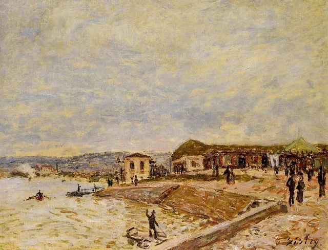 El Sena en Point-du-Jour, Alfred Sisley